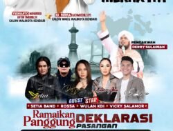 Deklarasi Yudhianto-Nirna Siap Hadirkan 7 Program dan Hadirkan Artis Nasional Hingga Expo UMKM