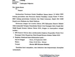 Malam Nanti, Empat Calon Bupati dan Wakil Bupati Konsel Cabut Nomor Urut