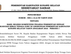 Persadin Sultra Bakal Somasi BKPSDM dan Dinas P&K Konsel Terkait Pengumuman P3K