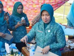 Begini Pesan Ibu Ketua Tim PKK Konsel Dalam Kegiatan Lomba Desa