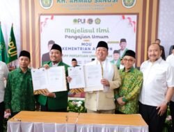 Dorong Pemanfaatan Tanah Wakaf Secara Produktif, Menteri ATR/BPN dan Ketua DPP PUI Teken MoU
