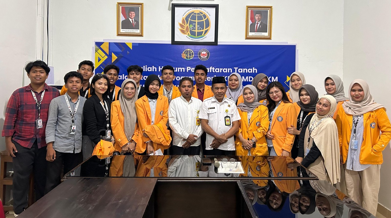 Dikunjungi KKN Fakultas Hukum UHO, BPN Muna Paparkan Pasal dan Tujuan Pendaftaran Tanah