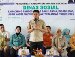 Bansos di Konsel di Launching Bupati