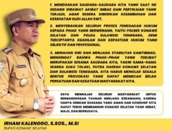 Begini Himbauan Bupati Konsel Pasca Konflik Agraria di Angata