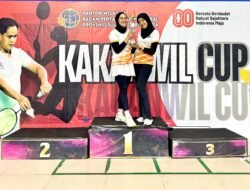 Tim Ganda Putri BPN Muna Raih Juara 1 Pada Turnamen Bulu Tangkis Kanwil BPN Sultra CUP 2025