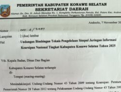 Dilarang melaksanakan Kegiatan di Luar Konsel, Tetapi Mengundang