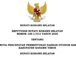 Mantan Sekot Kendari Ditunjuk Panitia Percepatan Pembentukan Konawe Timur