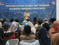 Belasan Tahun Menanti, Menteri Transmigrasi Serahkan 402 Sertpikat Tanah Warga Trans Matombura dan Pohorua