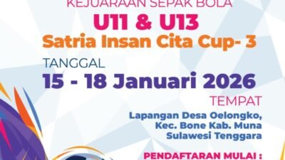Satria Insan Cita Cup lll Kembali Digelar di Desa Oelongko, 28 Club Bola Asal Muna dan Muna Barat Bakal Berlaga