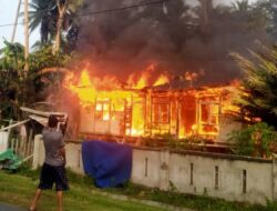 Satu Unit Rumah di Desa Parigi Hangus Terbakar, Kerugian Ditaksir mencapai 100 Juta