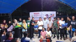 Penuhi Janji, La Isra, Anggota DPRD Sultra Fraksi Gerindra Bagikan Bantuan Perlengkapan Latihan Voli Saat Reses di Wasolangka