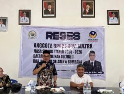 Reses di Ranomeeto, Suparjo Siap Menjadi Jembatan Aspirasi
