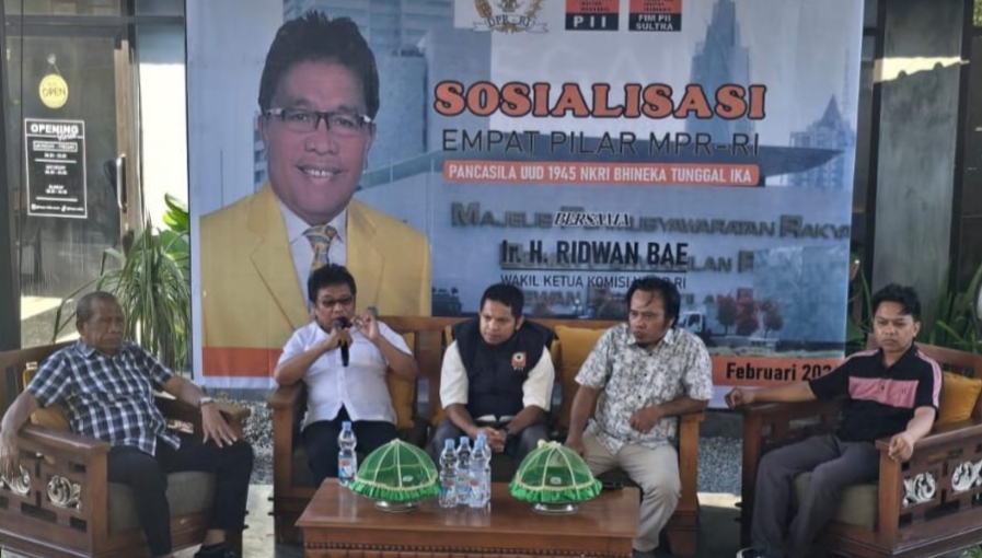 Ridwan Bae Gelar Sosialisasi 4 Pilar Kebangsaan Bersama Forum Insinyur Muda Sultra