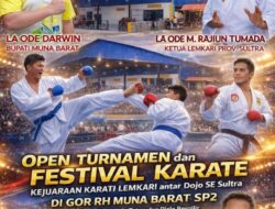 Kejurda Piala Ketua Pengprov Lemkari Sultra, Dojo Lemkari Koramil 1416-03 Tongkuno Turunkan 50 Atlet Karate