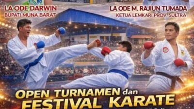 Kejurda Piala Ketua Pengprov Lemkari Sultra, Dojo Lemkari Koramil 1416-03 Tongkuno Turunkan 50 Atlet Karate
