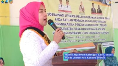 Sosialisasikan Budaya Baca dan Literasi Serta Lomba Inklusi, Begini Pesan Bunda Literasi Konsel