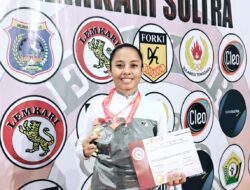 Atlet Karate Ranting Koramil 1416-03 Tongkuno Peraih Medali Emas di Kejurda Lemkari Antara Dojo se-Sultra