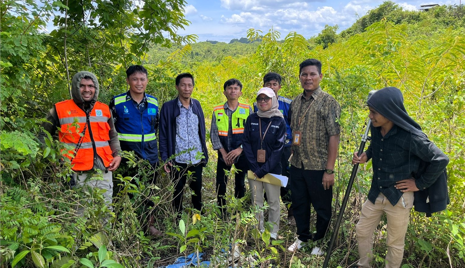 Komitmen Dukung Percepatan Infrastruktur Startegi Daerah, BPN Muna Gerak Cepat Ukur Tanah Lokasi Pembangunan SPAM Duruka