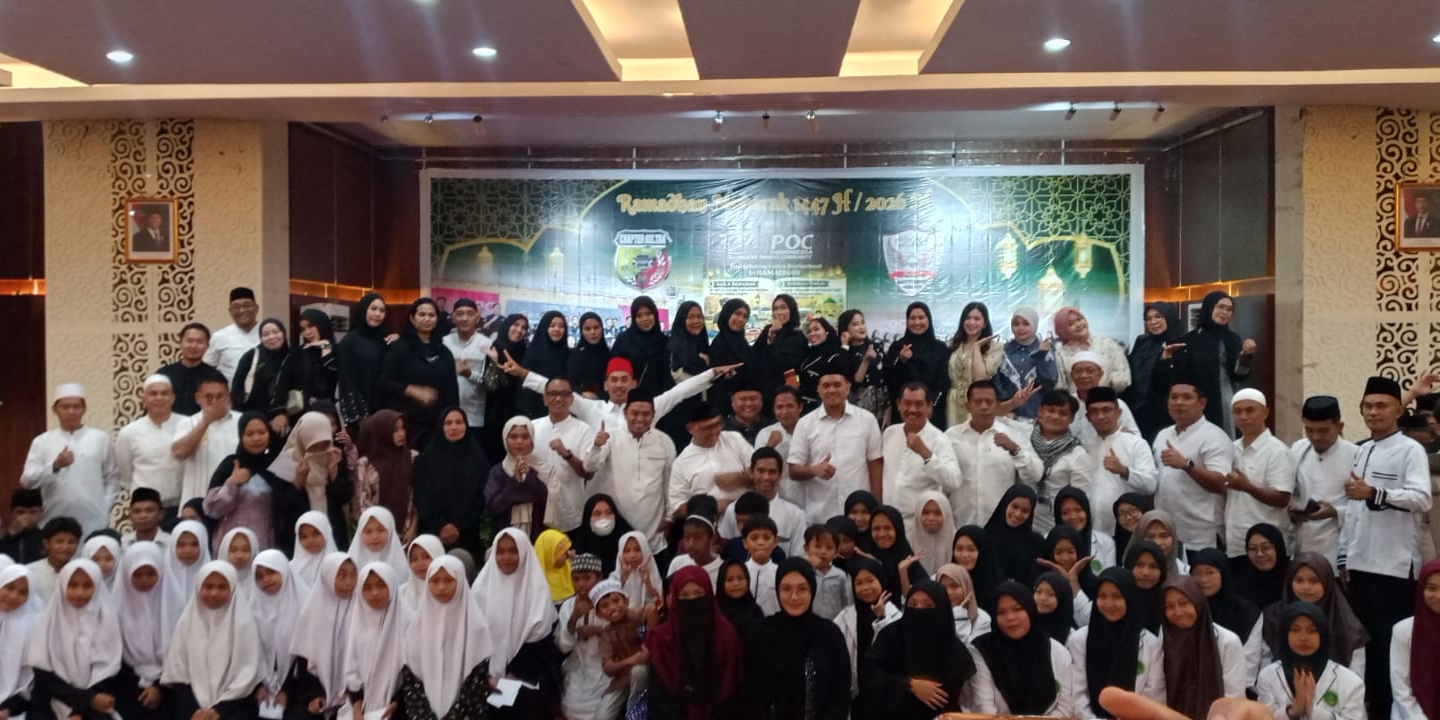 Gelar Acara Buka Puasa Bersama, POC Chapter Sultra Santuni Ratusan Anak Yatim