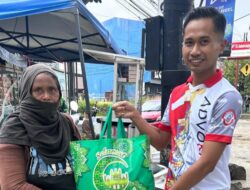 DPD KAI Sultra Berbagi Ratusan Peket Sembako Kepada Masyarakat