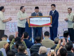 Wamen ATR/BPN Saksikan Penyerahan Denda Administratif Rp. 11,4 Triliun oleh Satgas PKH