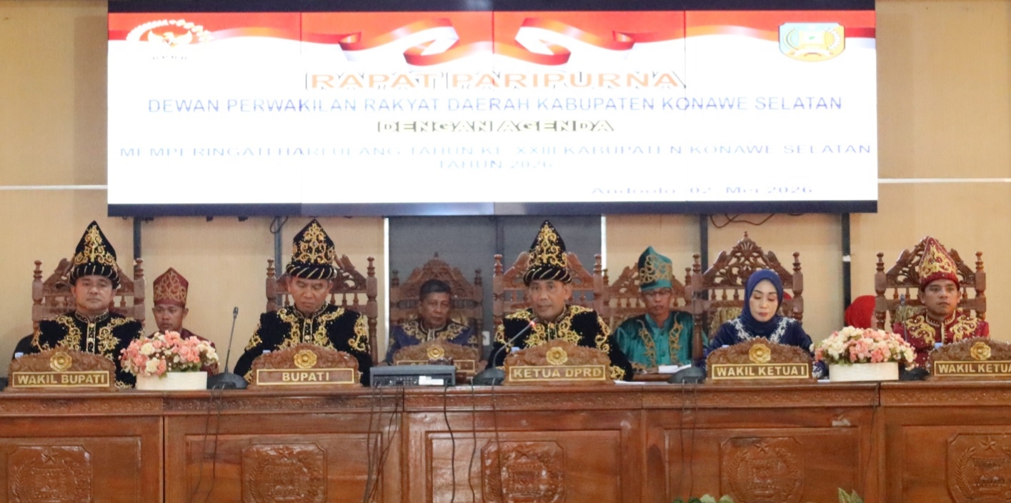 DPRD dan Pemkab Konsel Gelar Paripurna HUT ke 23