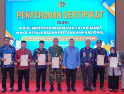 Sulteng Terus Bertumbuh, 50 Persen Bidang Tanah Telah Bersertipikat, Wamen ATR/BPN Beri Apresiasi