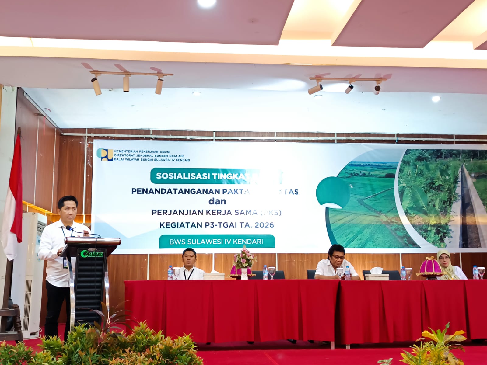 BWS Sulawesi lV Kendari Teken Kerjsama Dengan 635 Kelompok P3-TGAI, Sultra Ditarget Swasembada Pangan