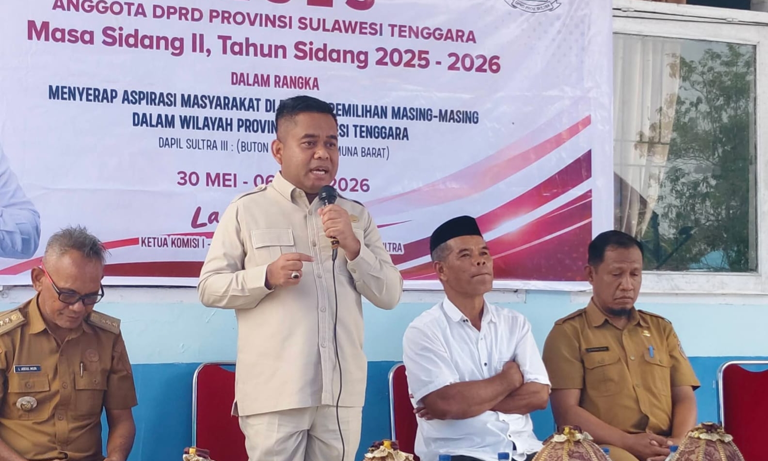 Tampung Aspirasi Masyarakat Tiworo Kepulauan, Ketua Fraksi Gerindra DPRD Sultra Sebut Bakal Tindak Lanjuti Bersama Pemerintah