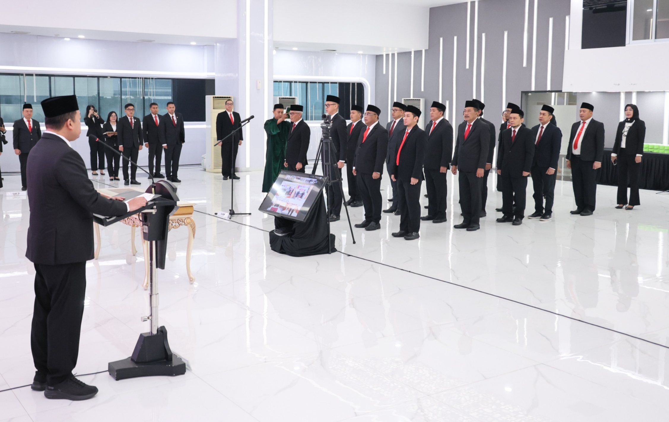 Menteri ATR/BPN Ajak 130 Pejabat Yang Baru Dilantik Berikan Pelayanan Pertanahan Yang Adil