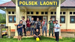 Obat Terlarang Sasar Kampung, Polsek Laonti Amakan Tersangka Pengedar