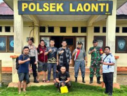 Obat Terlarang Sasar Kampung, Polsek Laonti Amakan Tersangka Pengedar