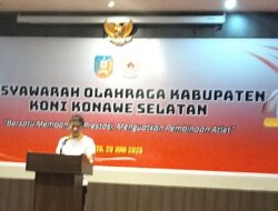 Bupati Konsel Ingatkan KONI Untuk Capai Prestasi dan Prestise di Porprov