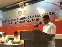 Wahyu Ade Pratama Imran Terpilih Aklamasi Pimpin KONI Konsel