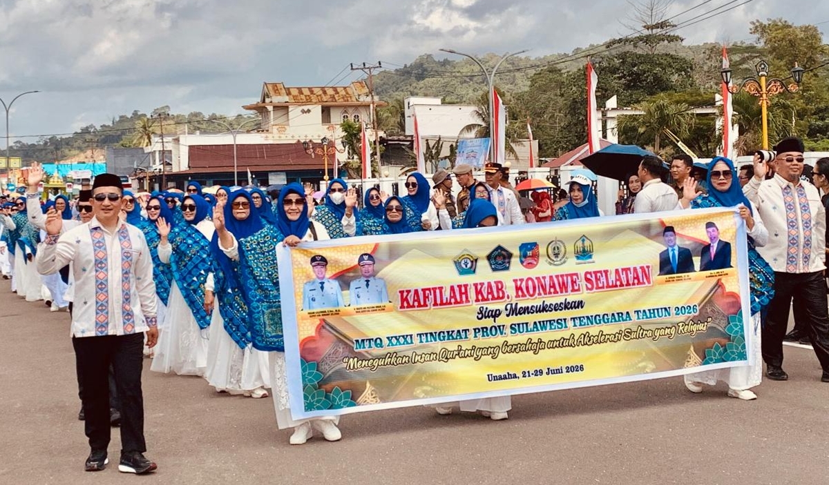 Ikut Pawai Ta’aruf MTQ Provinsi di Konawe, Pemda Konsel Bakal Tampil Terbaik