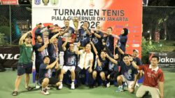 Turnamen Tenis Piala Gubernur DKI Jakarta 2026, Kementerian ATR/BPN Raih Juara II Beregu