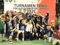 Turnamen Tenis Piala Gubernur DKI Jakarta 2026, Kementerian ATR/BPN Raih Juara II Beregu