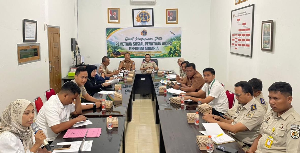 BPN Muna Rapat Lintas Sektor, Bahas Penyusunan Data Hasil Pemetaan Sosial Desa Liabalano