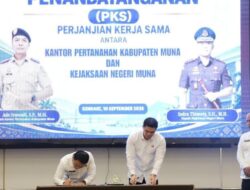 PKS BPN Muna dan Kejari Muna Sebagai Upaya Penguatan Dalam Mendukung Pelaksanaan Tugas dan Fungsi
