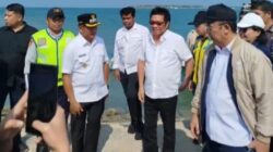 Kunker di Mubar, Ridwan Bae Ajak Sekjen Kementrian Transmigrasi dan BWS IV Kendari