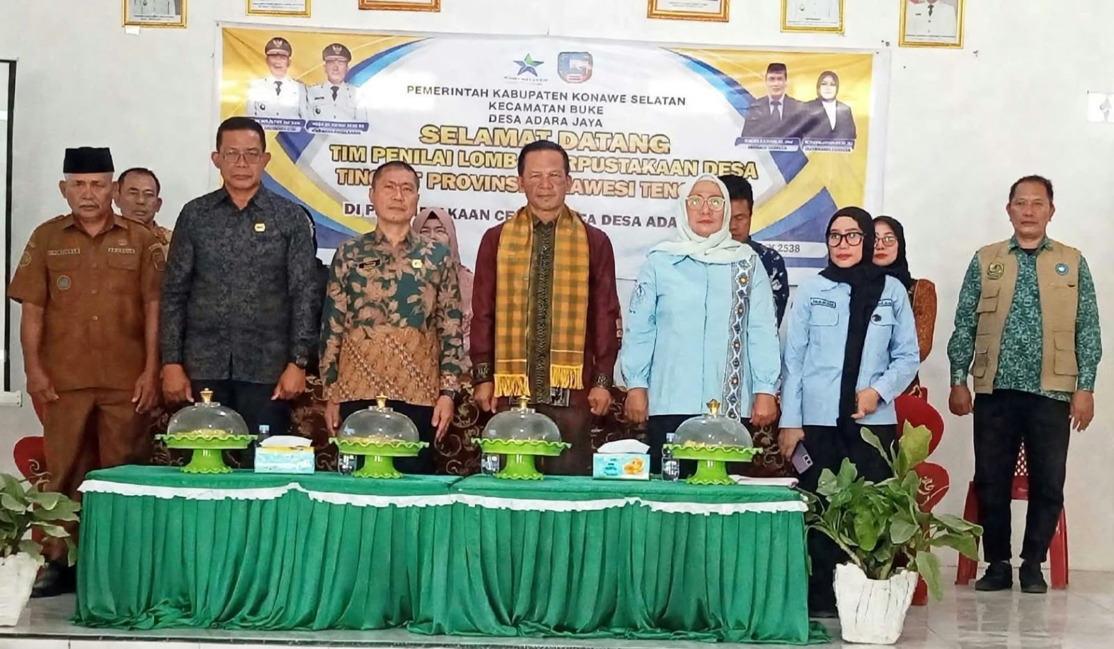 Bangga…! Perpustakaan Desa Adaka Jaya Jadi Wakil Konawe Selatan di Lomba Perpustakaan Tingkat Provinsi