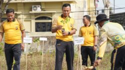 Peduli Lingkungan, Polresta Kendari Gelar Green Policing Tanam Pohon Gaharu